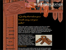 Tablet Screenshot of indiancreekleatherco.com